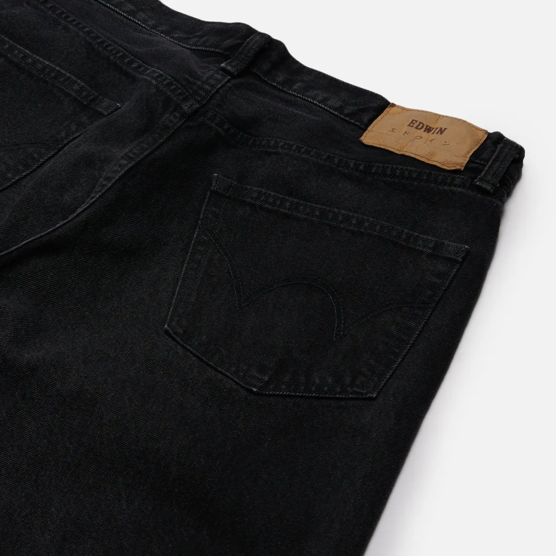 Edwin Мужские джинсы Loose Tapered Kaihara Right Hand Black Denim 13 Oz