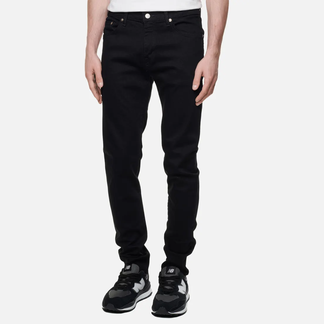 Edwin Мужские джинсы Skinny Kaihara Black x Black Stretch Denim 12.5 Oz