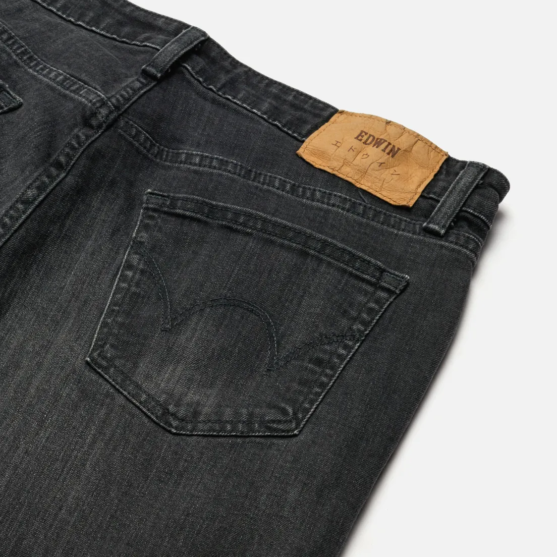 Edwin Мужские джинсы Skinny Kaihara Black x Black Stretch Denim 12.5 Oz
