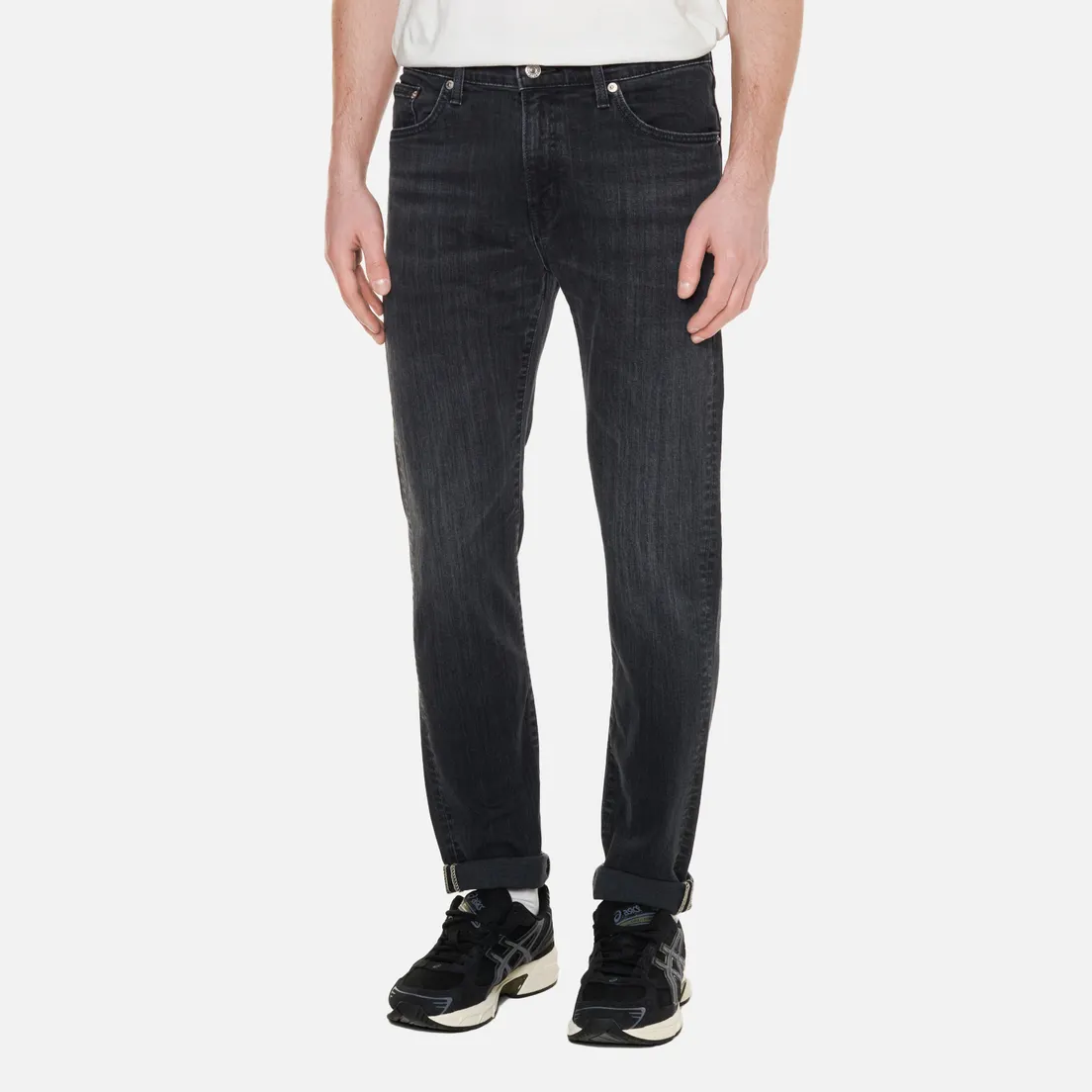Edwin Мужские джинсы Skinny Kaihara Black x Black Stretch Denim 12.5 Oz
