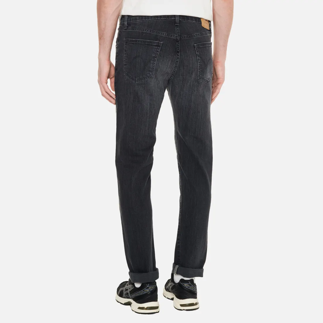 Edwin Мужские джинсы Skinny Kaihara Black x Black Stretch Denim 12.5 Oz