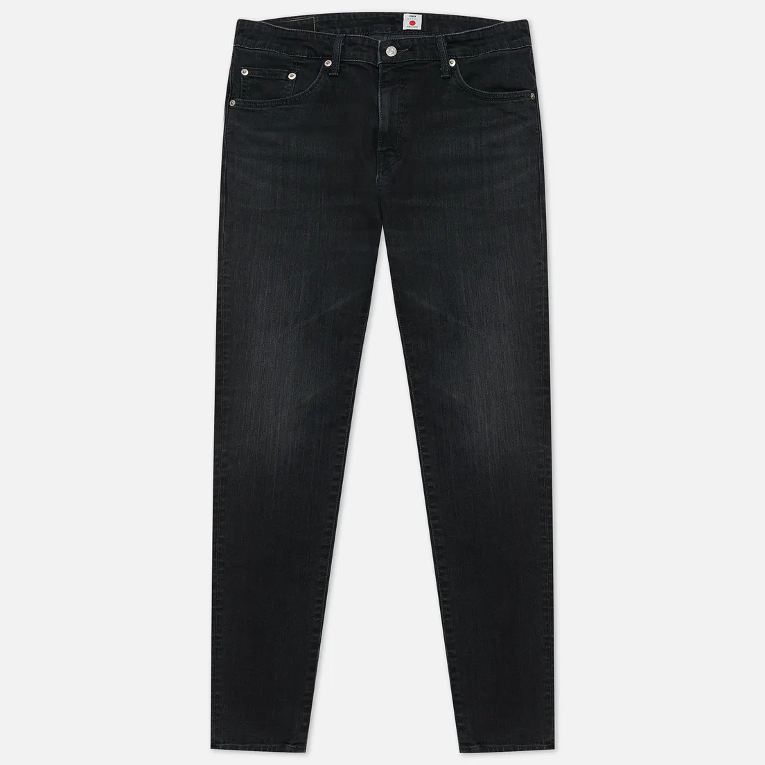 Edwin Мужские джинсы Skinny Kaihara Black x Black Stretch Denim 12.5 Oz