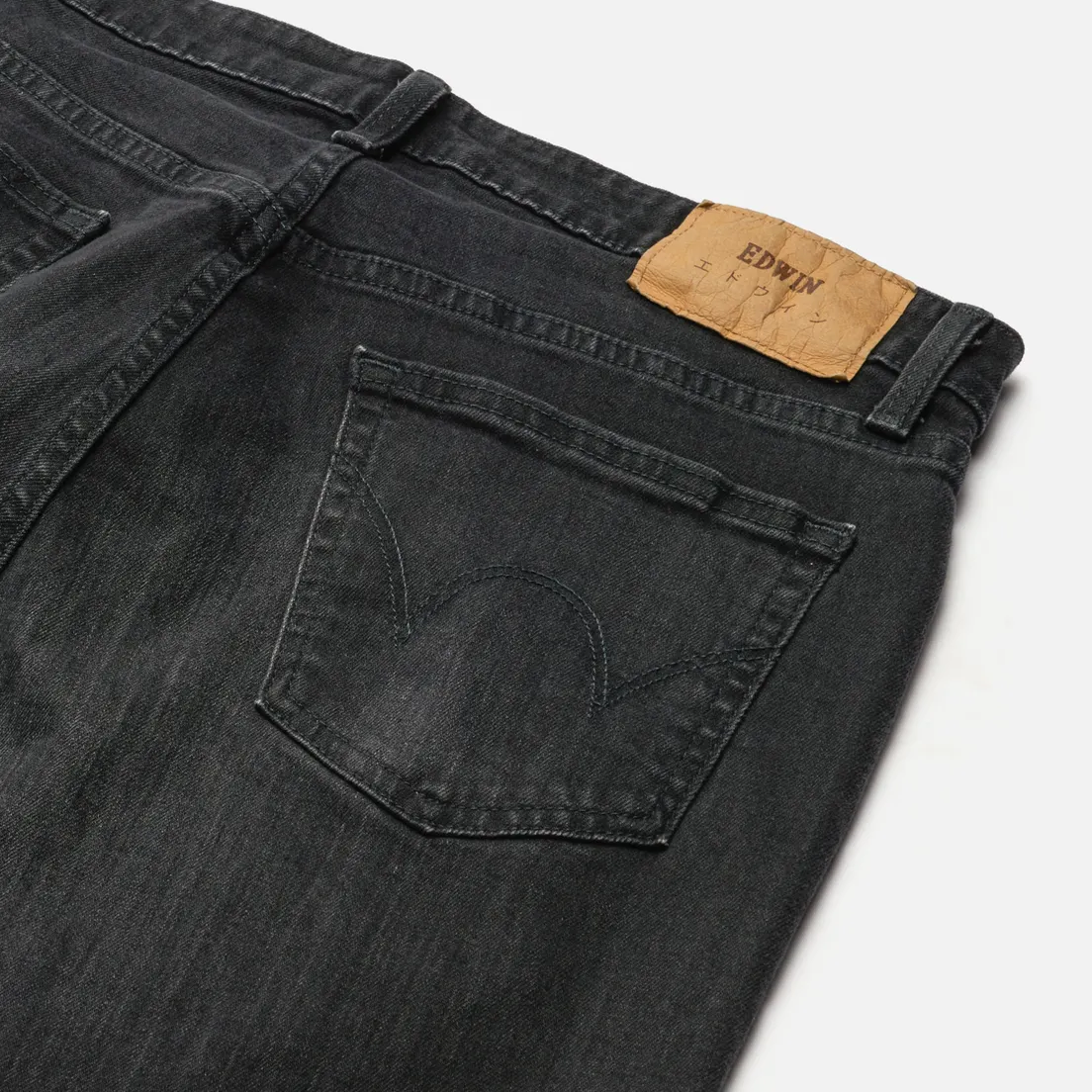Edwin Мужские джинсы Skinny Kaihara Black x Black Stretch Denim 12.5 Oz