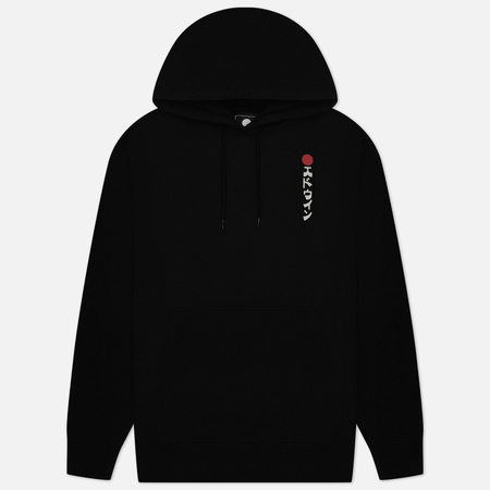 фото Мужская толстовка edwin kamifuji hoodie, цвет чёрный, размер m