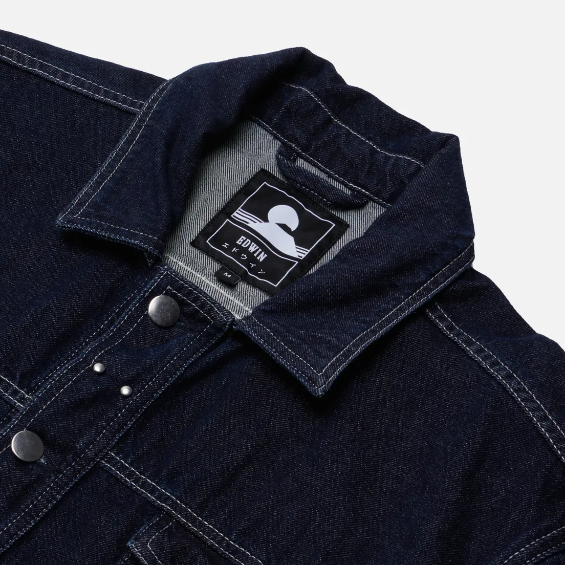 Edwin Мужская джинсовая куртка Spur Platinum Blue Denim 12.25 Oz
