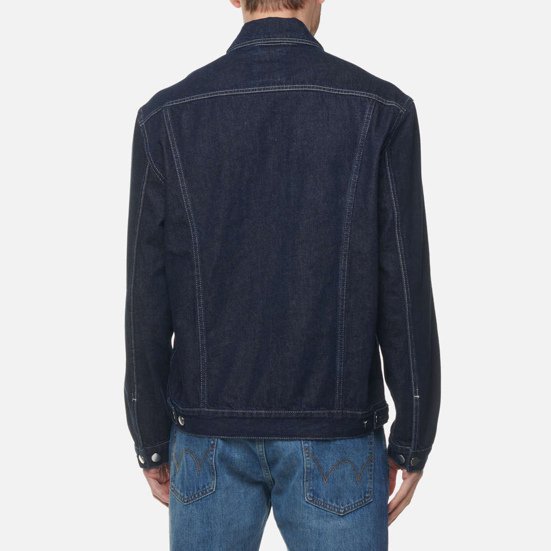 Edwin Мужская джинсовая куртка Spur Platinum Blue Denim 12.25 Oz