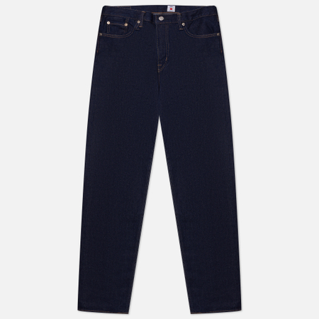 фото Мужские джинсы edwin loose tapered kaihara blue stretch denim green x white selvage 12.5 oz, цвет синий, размер 32/34