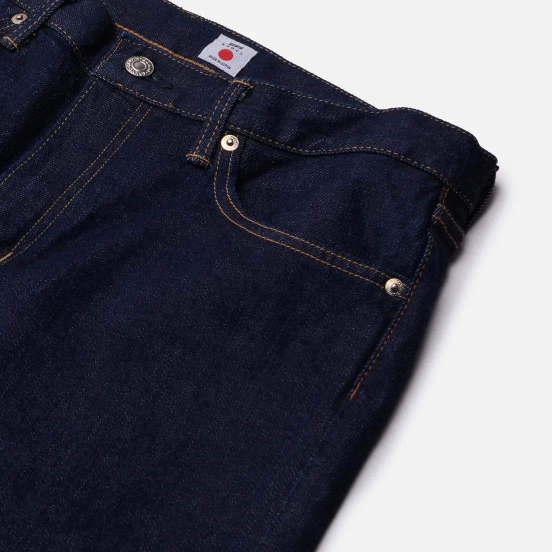 Edwin Мужские джинсы Loose Tapered Kaihara Blue Stretch Denim Green x White Selvage 12.5 Oz