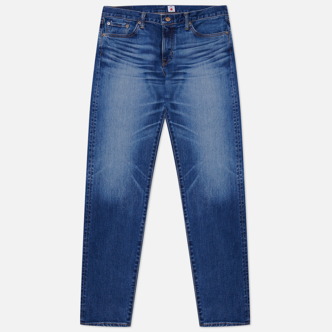 Edwin Мужские джинсы Regular Tapered Kaihara Blue Stretch Denim Green x White Selvage 12.5 Oz