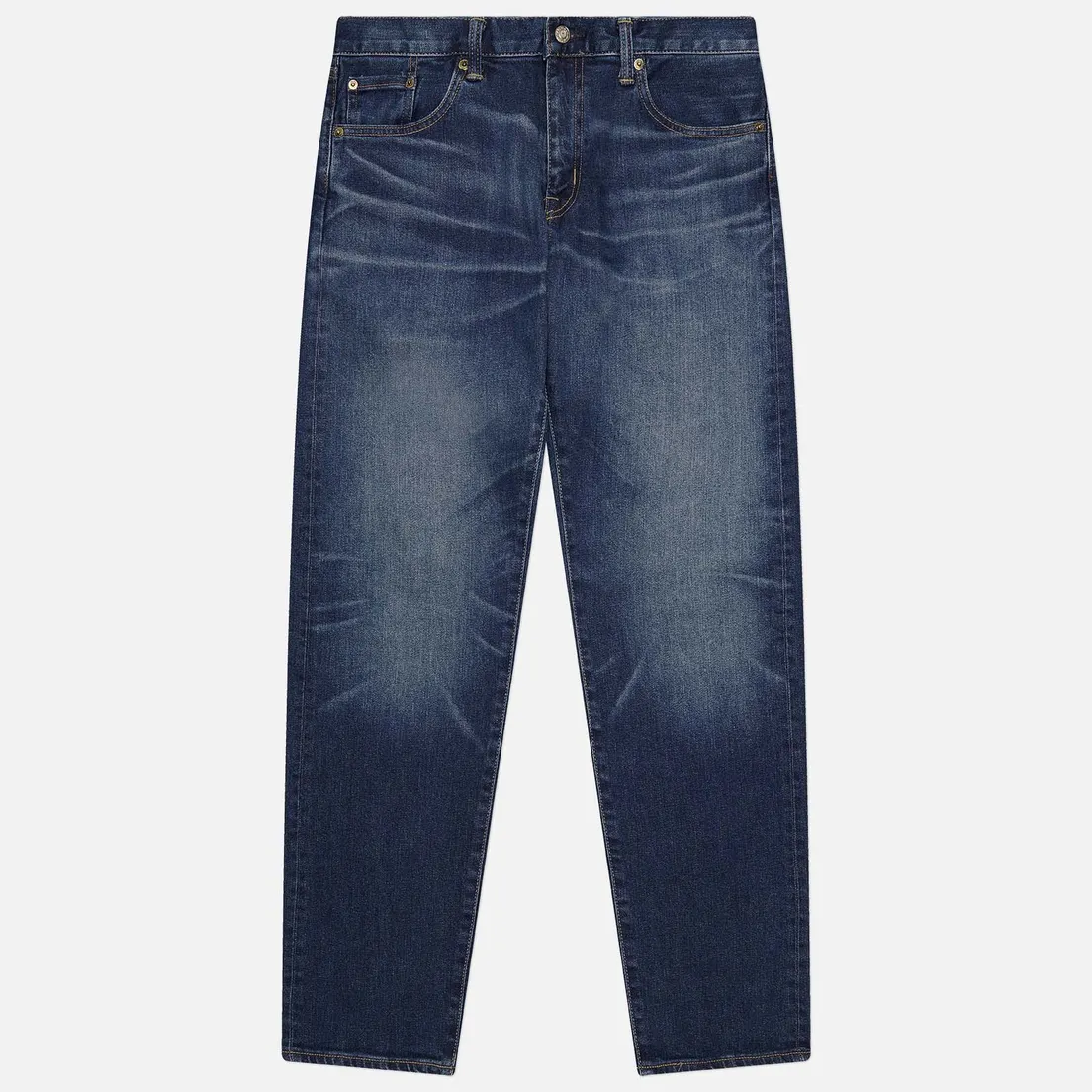 Edwin Мужские джинсы Regular Tapered Kaihara Blue Stretch Denim Green x White Selvage 12.5 Oz