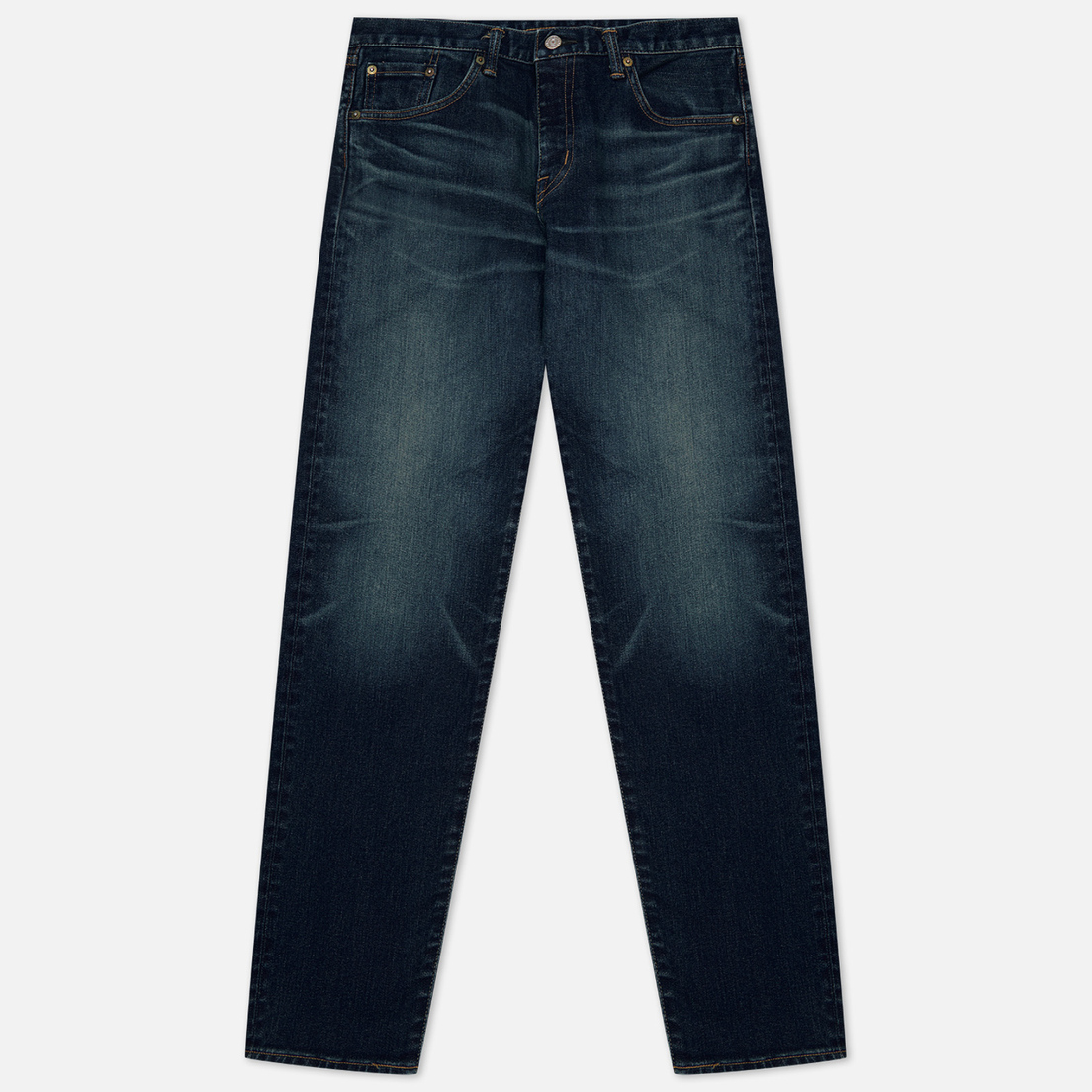 Edwin Мужские джинсы Regular Tapered Kaihara Blue Stretch Denim Green x White Selvage 12.5 Oz