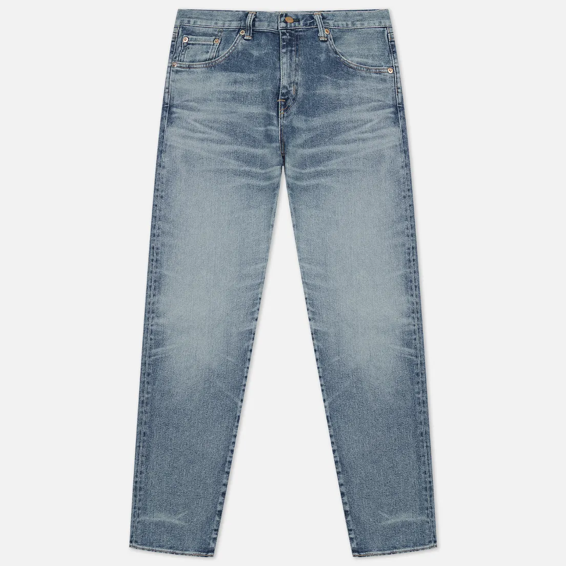 Edwin Мужские джинсы Regular Tapered Kaihara Blue Stretch Denim Green x White Selvage 12.5 Oz