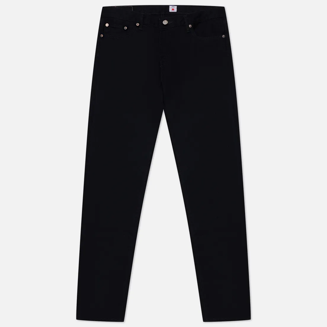Edwin Мужские джинсы Regular Tapered Kaihara Black x Black Stretch Green x White Selvage 12.5 Oz