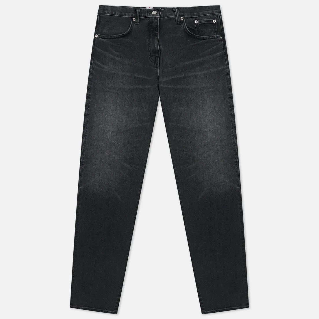 Edwin Мужские джинсы Regular Tapered Kaihara Black x Black Stretch Denim Green x White Selvage 12.5 Oz