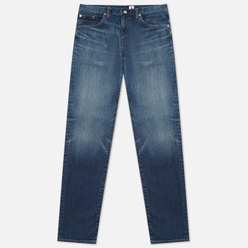 Edwin Мужские джинсы Slim Tapered Kaihara Blue Stretch Denim Green x White Selvage 12,5 Oz