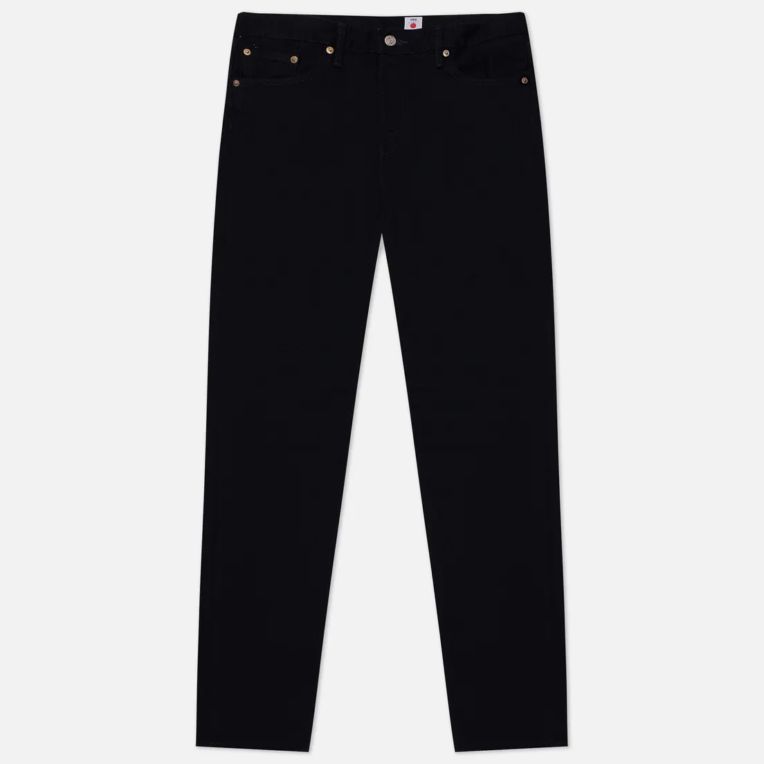 Edwin Мужские джинсы Slim Tapered Kaihara Black x Black Stretch Green x White Selvage 12.5 Oz