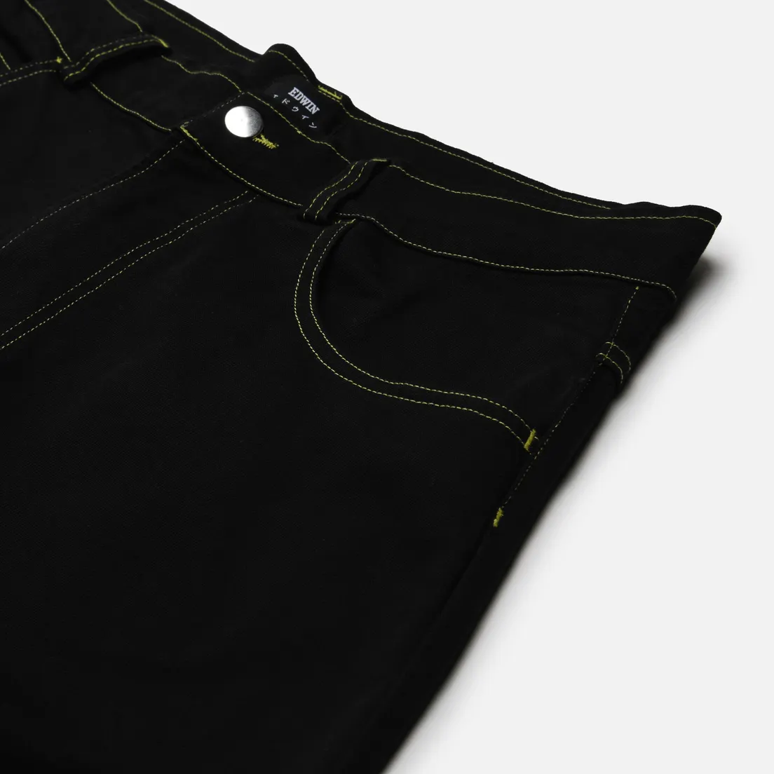 Edwin Мужские шорты Worker Comfort Stay Black Denim 12.23 Oz