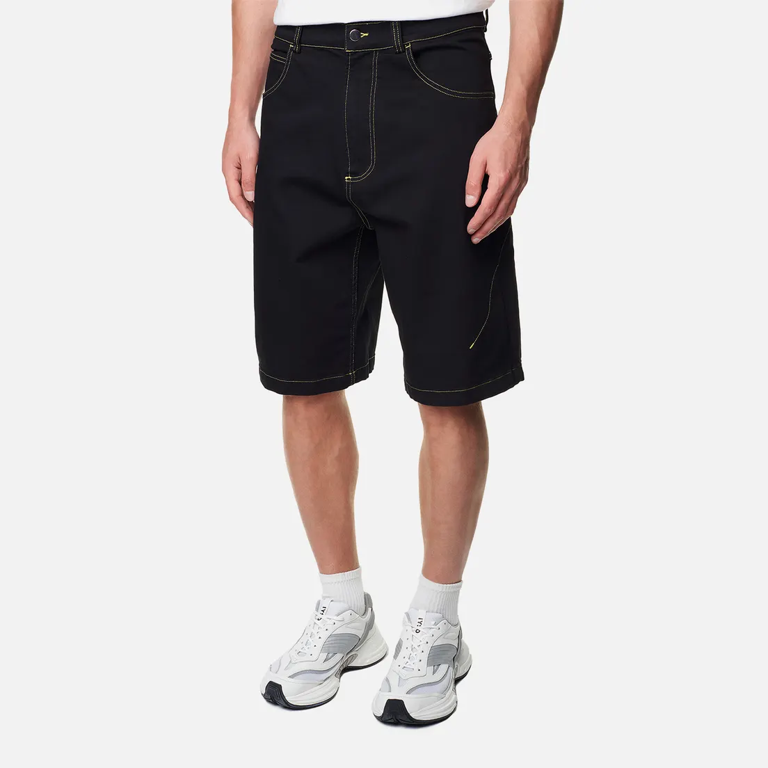 Edwin Мужские шорты Worker Comfort Stay Black Denim 12.23 Oz