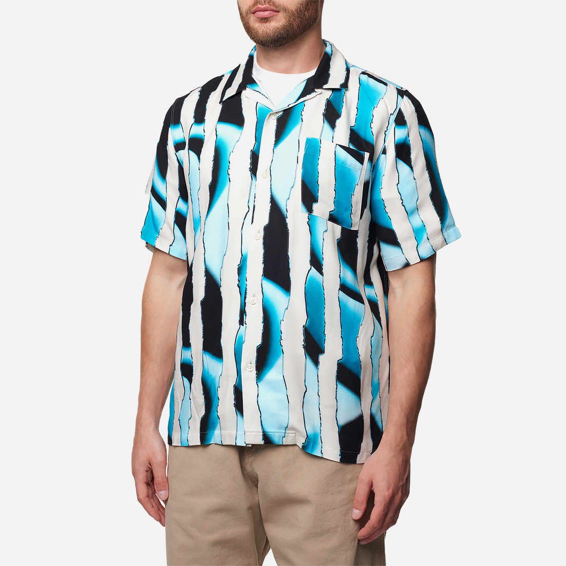 Edwin Мужская рубашка Multidimensional Stripes