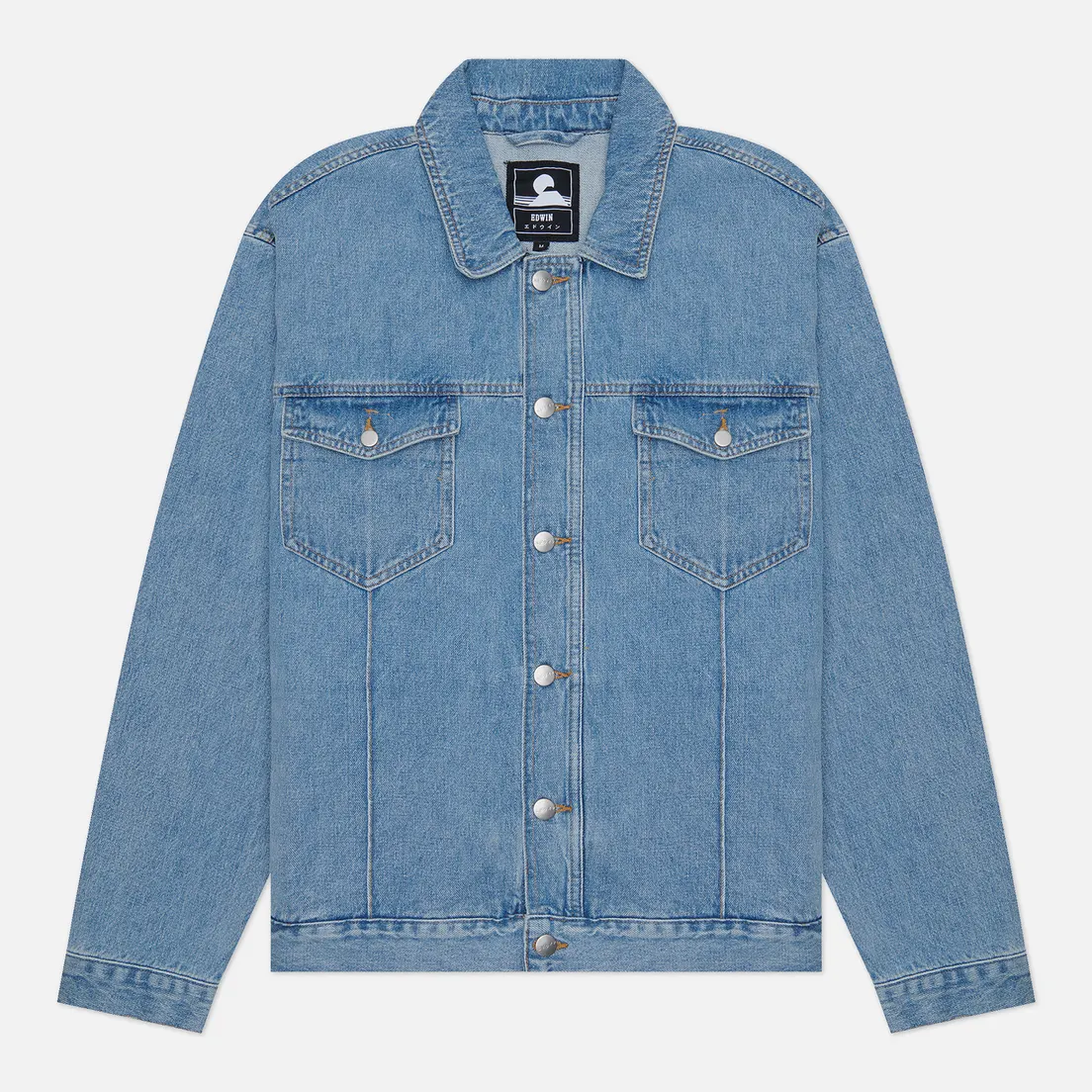 Edwin Мужская джинсовая куртка Garland Cotton Hemp Denim 14 Oz