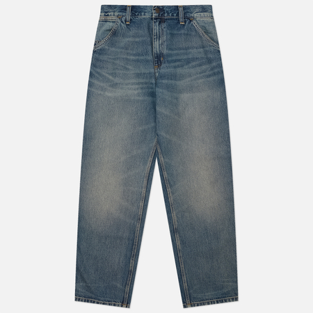 Мужские джинсы Carhartt WIP Single Knee Smith Denim 13.5 Oz, цвет синий, размер 31/32