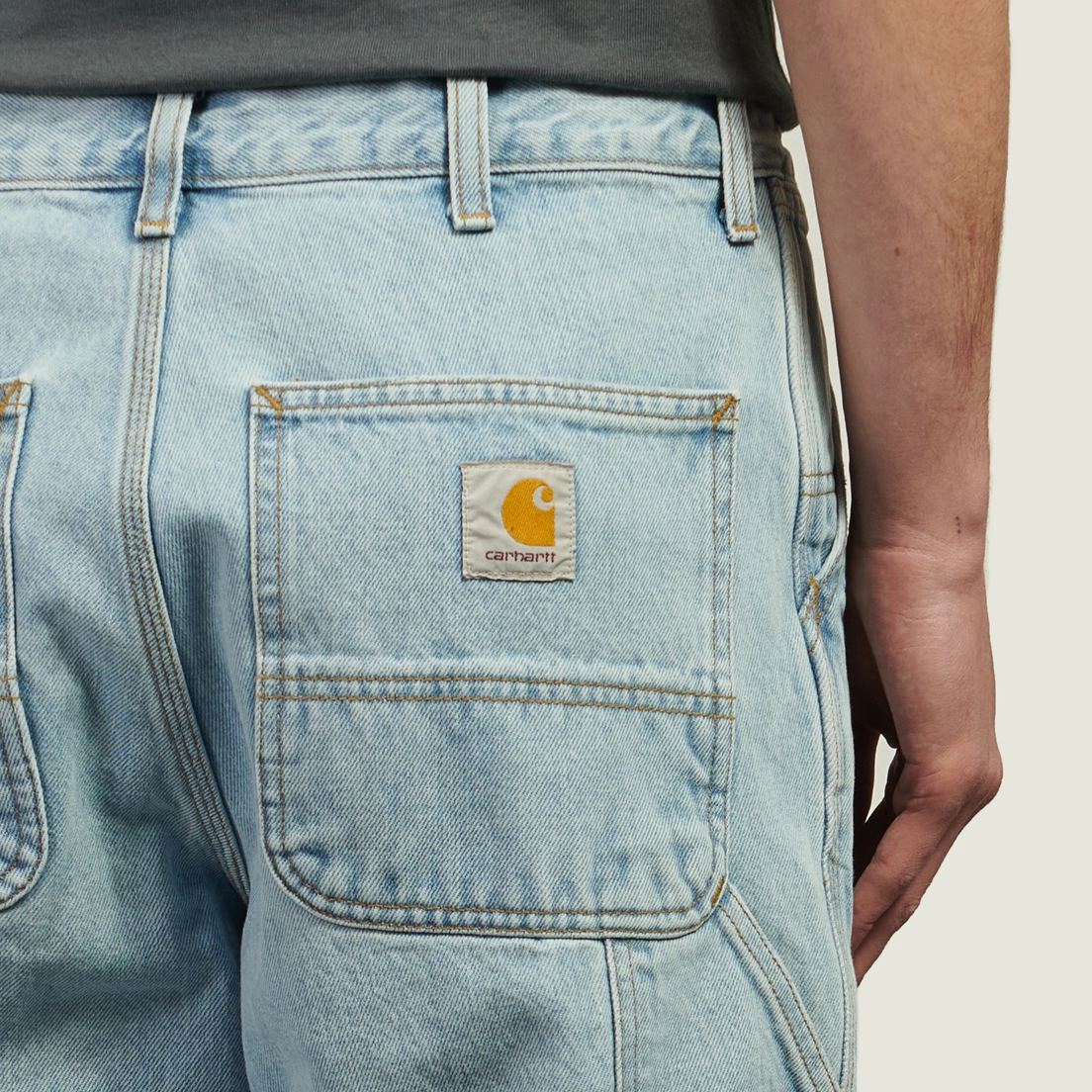 Carhartt WIP Мужские джинсы Single Knee Smith Denim 13.5 Oz