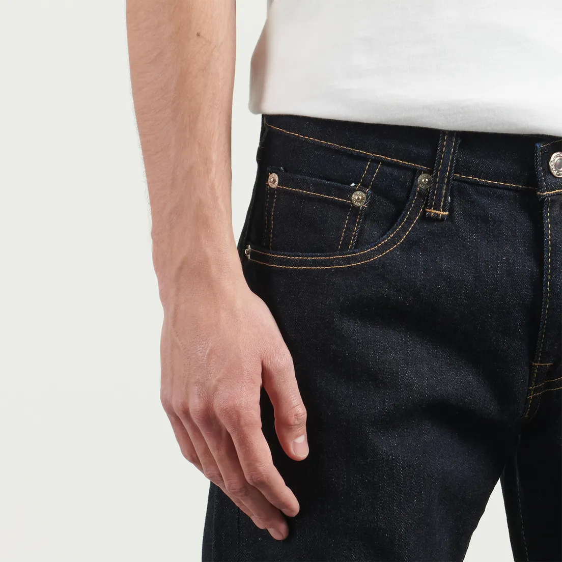 Edwin Мужские джинсы Regular Tapered Kaihara Pure Indigo Stretch Denim 13 Oz