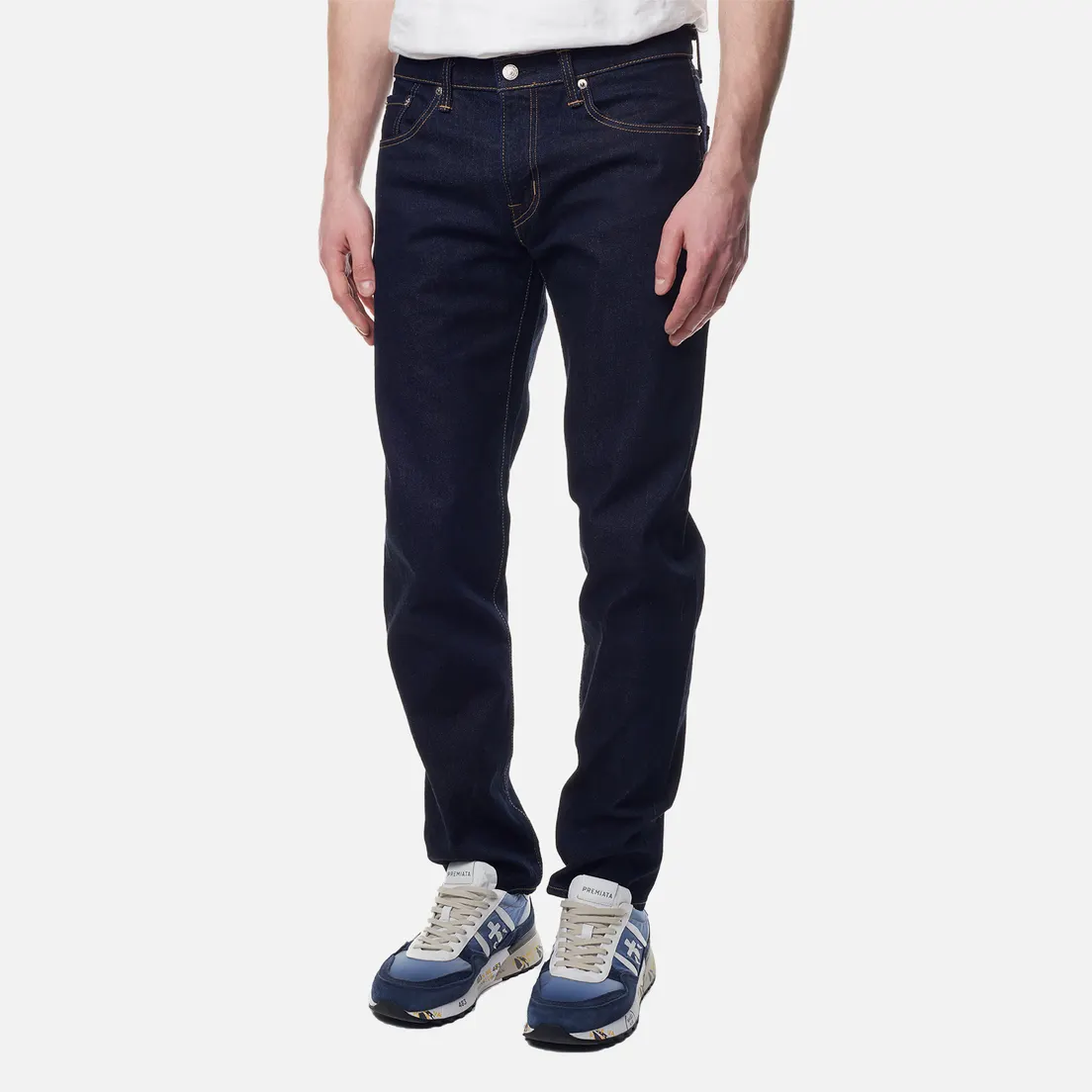Edwin Мужские джинсы Regular Tapered Kaihara Pure Indigo Stretch Denim 13 Oz