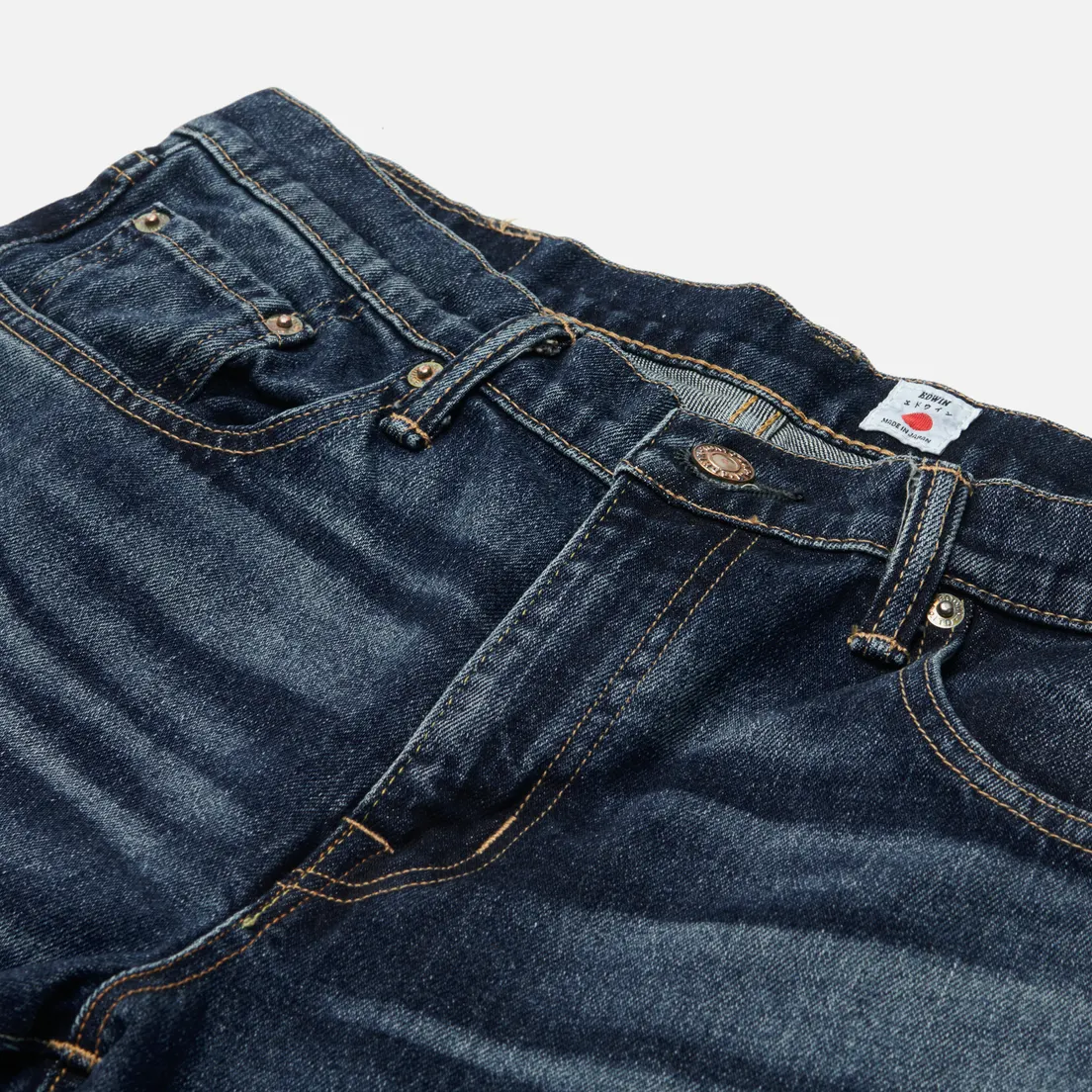 Edwin Мужские джинсы Regular Tapered Kaihara Pure Indigo Stretch Denim 13 Oz