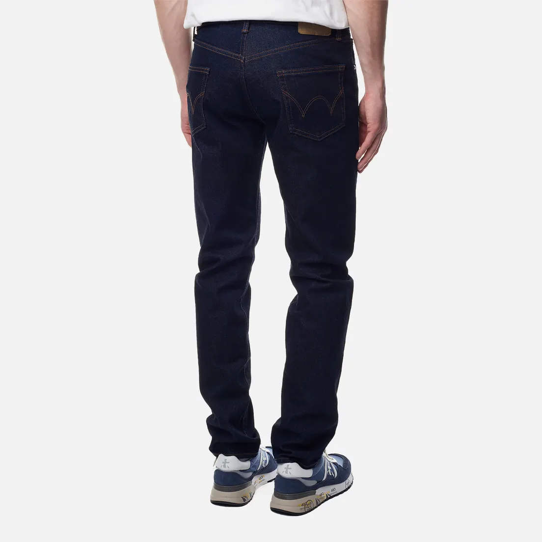 Edwin Мужские джинсы Slim Tapered Kaihara Pure Indigo Stretch Denim 13 Oz