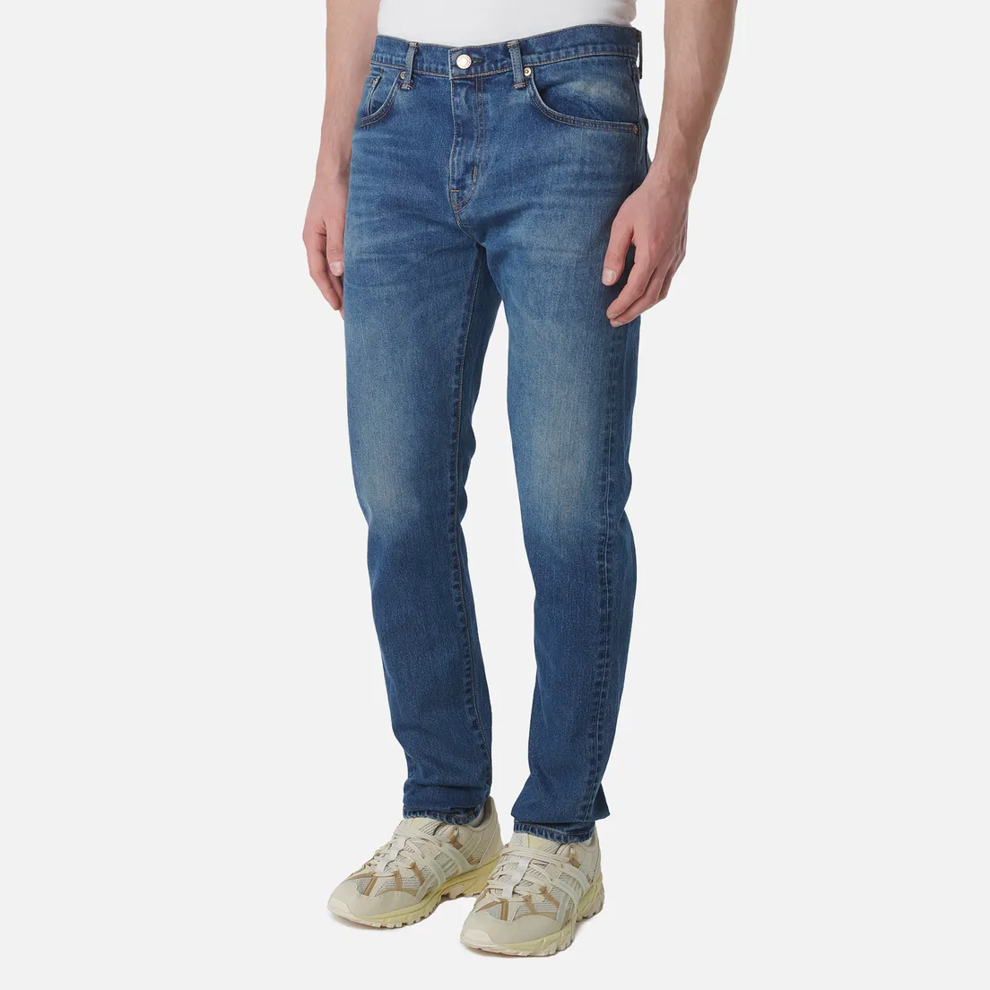 Edwin Мужские джинсы Slim Tapered Kaihara Pure Indigo Stretch Denim 13 Oz