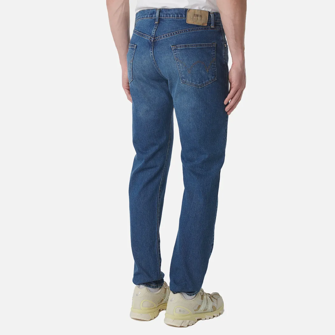 Edwin Мужские джинсы Slim Tapered Kaihara Pure Indigo Stretch Denim 13 Oz