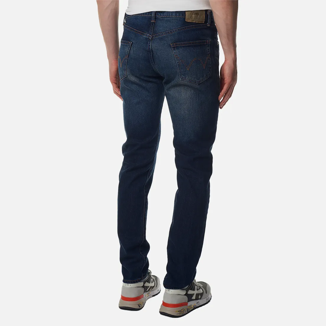 Edwin Мужские джинсы Slim Tapered Kaihara Pure Indigo Stretch Denim 13 Oz