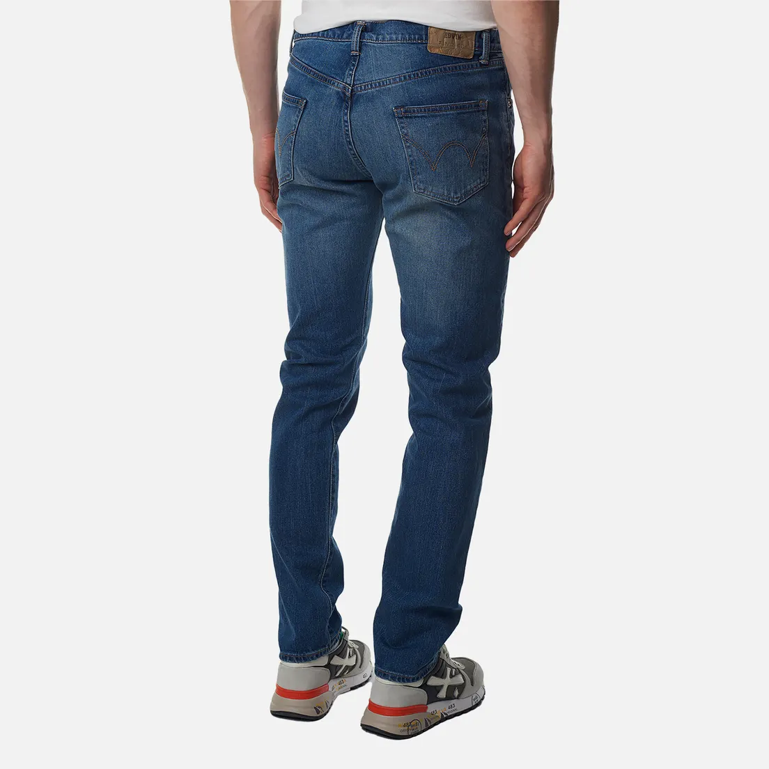 Edwin Мужские джинсы Slim Tapered Kaihara Pure Indigo Stretch Denim 13 Oz
