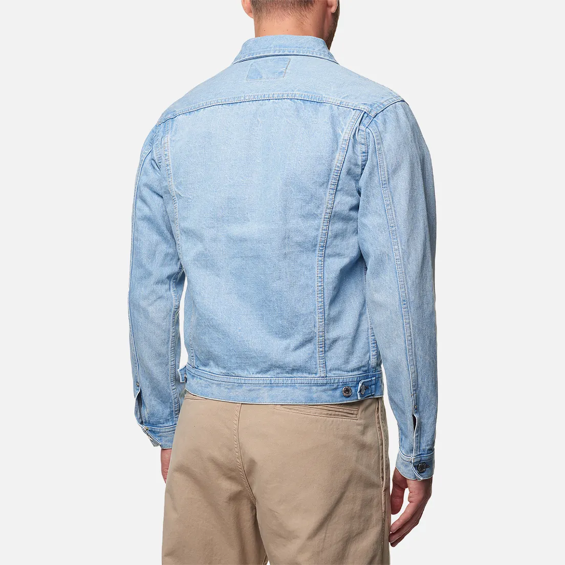 Edwin Мужская джинсовая куртка Denim Nihon Menpu Pure Indigo Rainbow Selvage 13.5 Oz