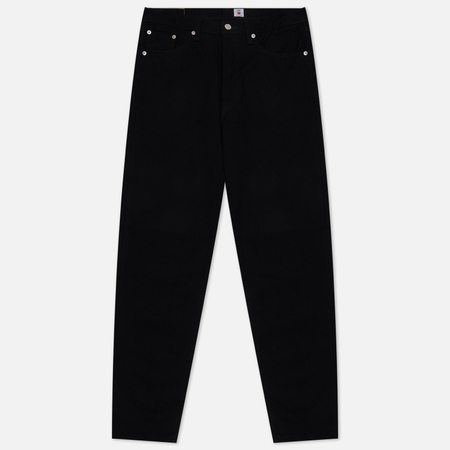 фото Мужские джинсы edwin loose tapered kaihara right hand black denim 13 oz, цвет чёрный, размер 28/32