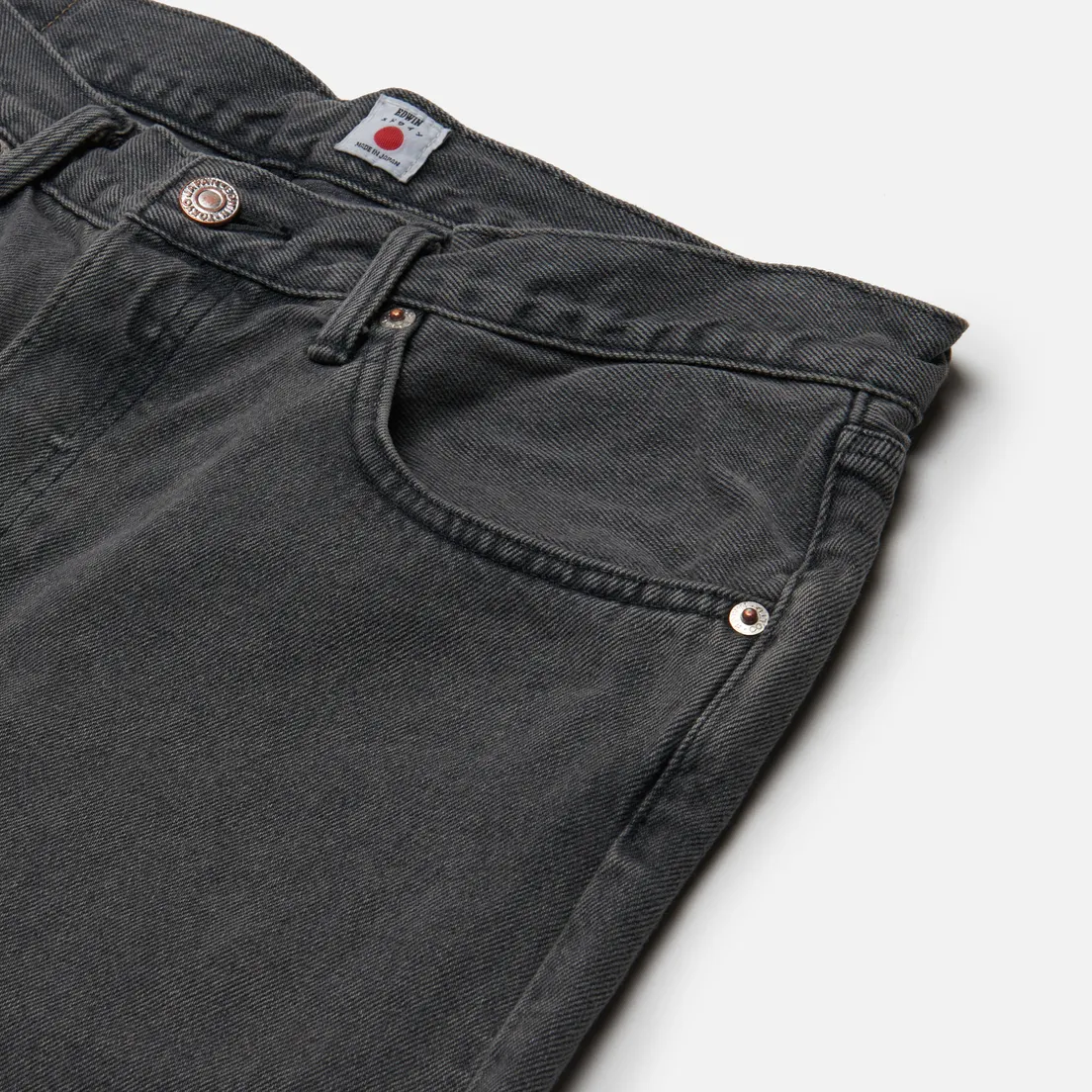 Edwin Мужские джинсы Loose Tapered Kaihara Right Hand Black Denim 13 Oz