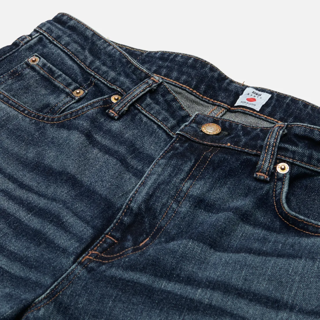 Edwin Мужские джинсы Skinny Kaihara Pure Indigo Stretch Denim 13 Oz