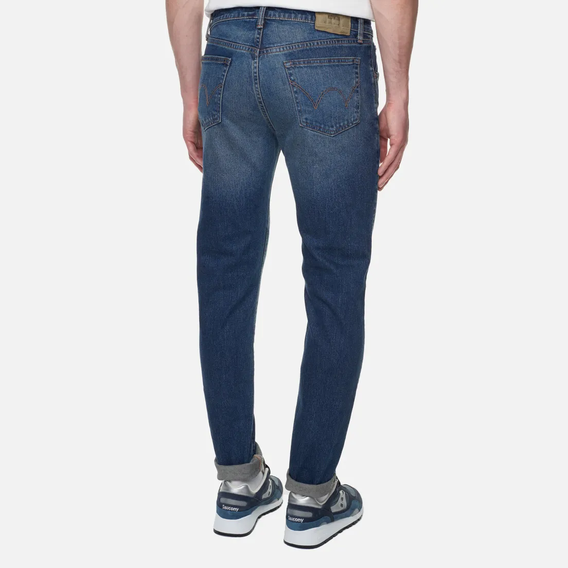 Edwin Мужские джинсы Skinny Kaihara Pure Indigo Stretch Denim 13 Oz