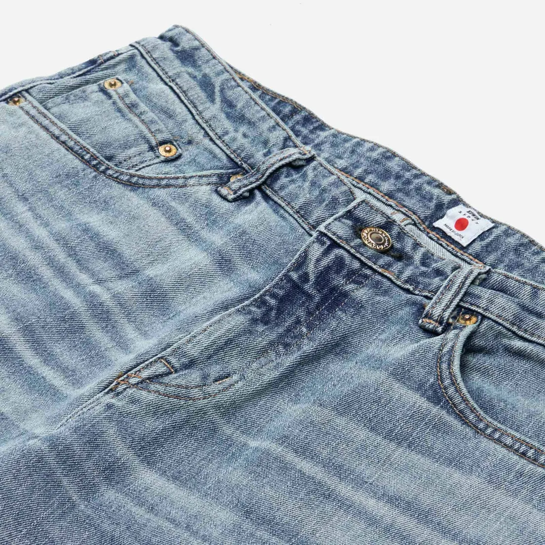 Edwin Мужские джинсы Skinny Kaihara Pure Indigo Stretch Denim 13 Oz