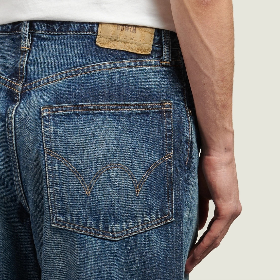 Edwin Мужские джинсы Wide Kurabo Recycle Denim Red Selvage 14 Oz