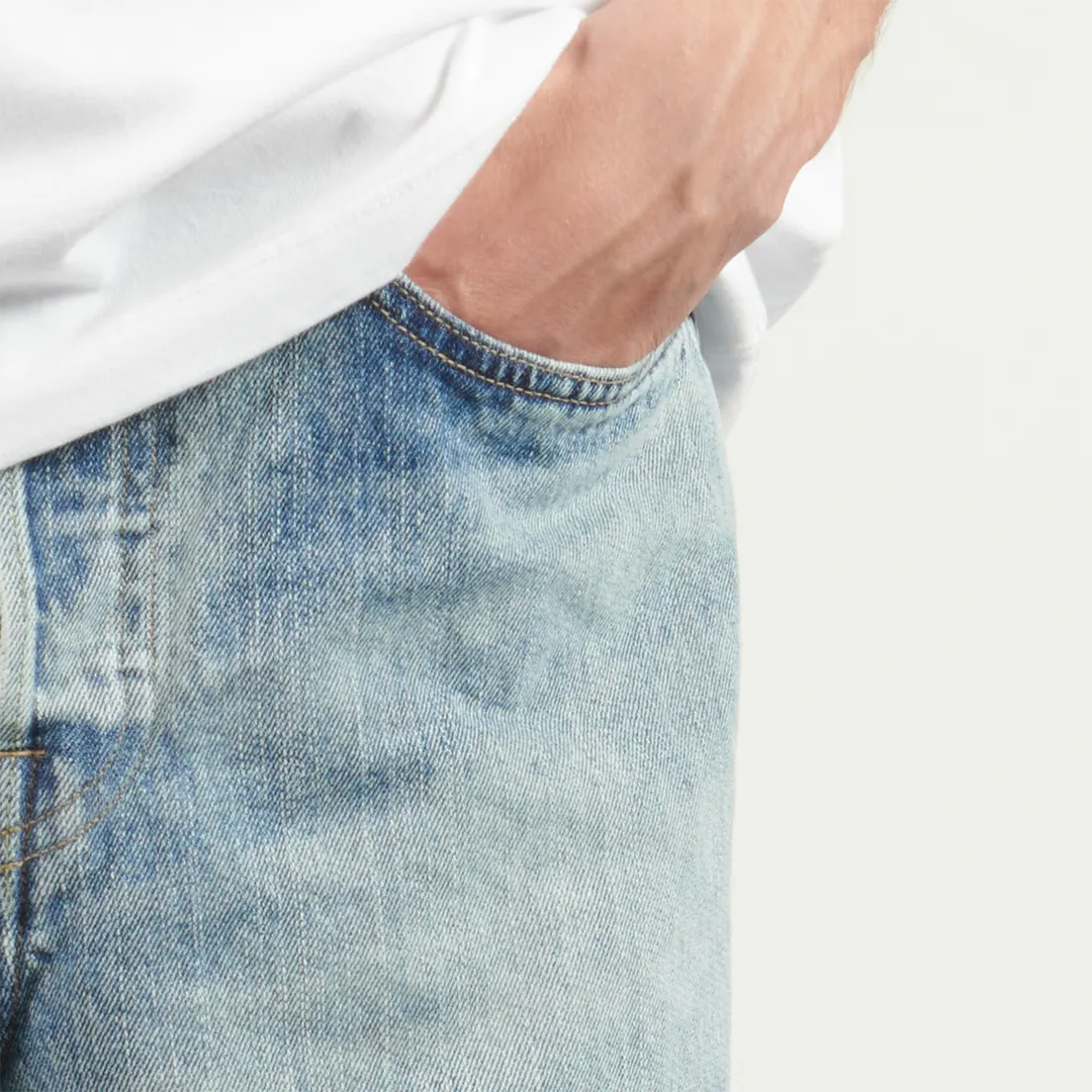 Edwin Мужские джинсы Wide Kurabo Recycle Denim Red Selvage 14 Oz