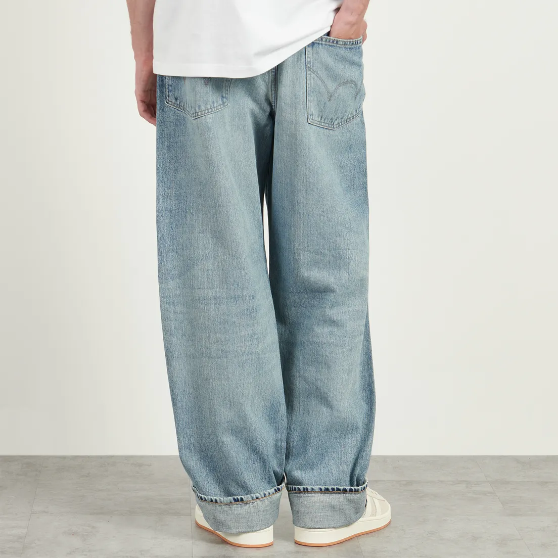 Edwin Мужские джинсы Wide Kurabo Recycle Denim Red Selvage 14 Oz