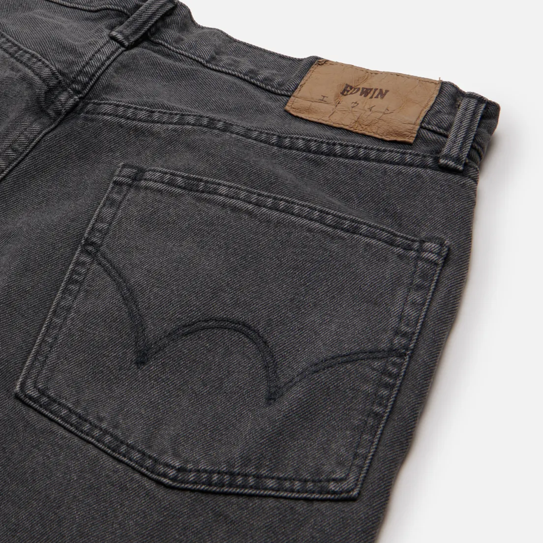 Edwin Мужские джинсы Wide Kaihara Right Hand Black Denim 13 Oz