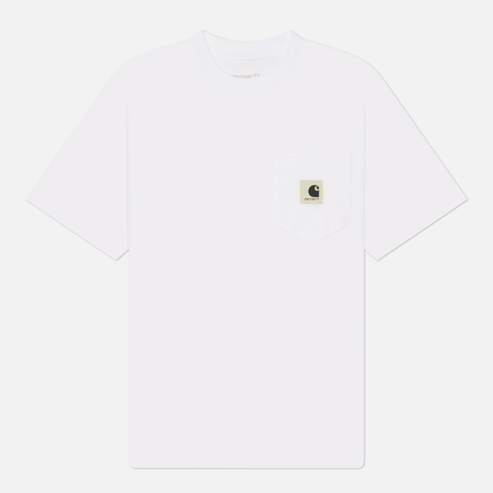 Женская футболка Carhartt WIP W' Pocket, цвет белый, размер M