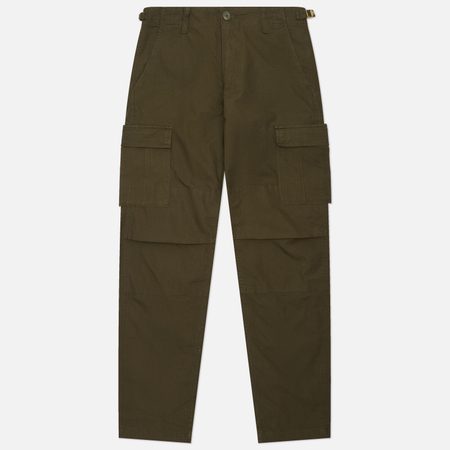Мужские брюки Carhartt WIP Aviation, цвет оливковый, размер 30/32