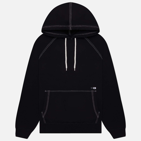 фото Мужская толстовка edwin contrast stitch mood hoodie, цвет чёрный, размер s