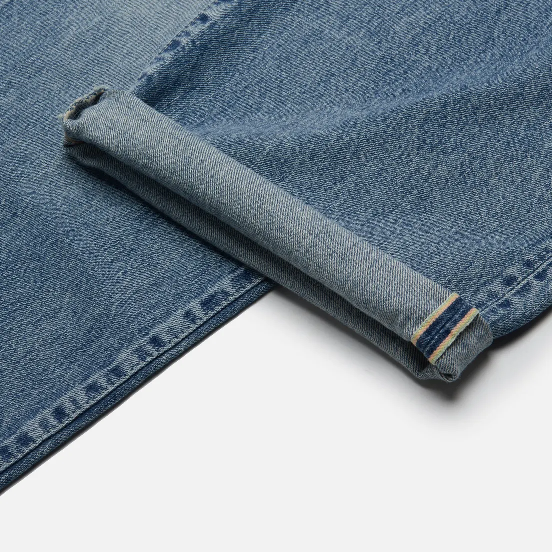Edwin Мужские джинсы Wide Kaihara Dark Pure Indigo Rainbow Selvage 13.5 Oz