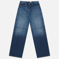Edwin Мужские джинсы Wide Kaihara Blue Stretch Denim Green x White Selvage 12,5 Oz