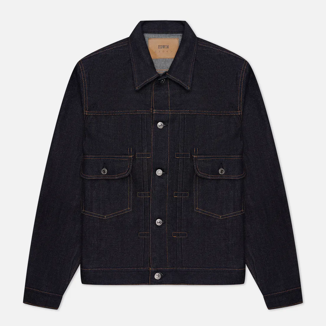 Edwin Мужская джинсовая куртка Kurabo Recycle Denim Red Selvage 14 Oz